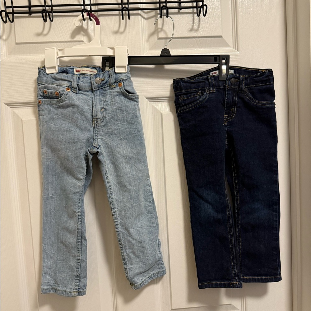 Levi Kids Jeans Set - Light Blue and Dark Blue